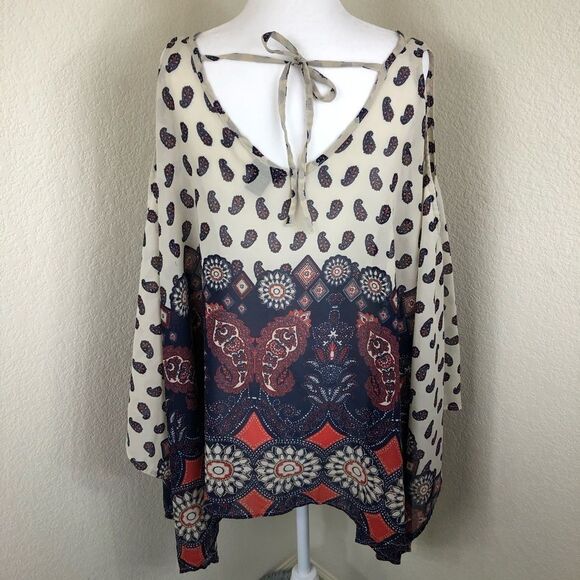 Rue21 Poncho Style Sleeveless Lightweight Top Size S - Picture 7 of 8